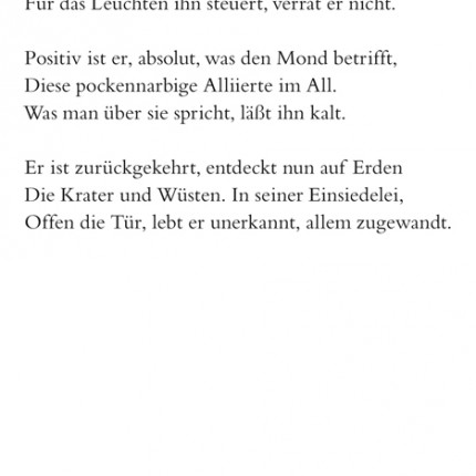 Gedicht Endymion aus Cyrano oder Die Rückkehr vom Mond