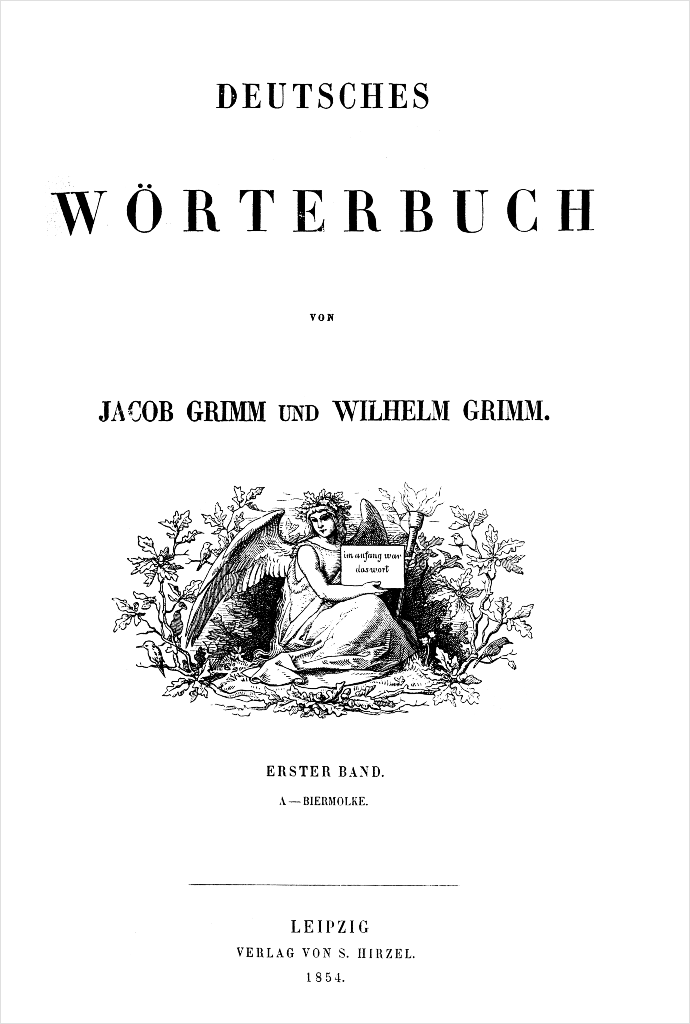 Grimm'sches Wörterbuch Titelblatt