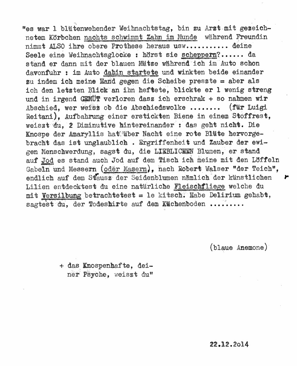 © Friederike Mayröcker / Suhrkamp Verlag