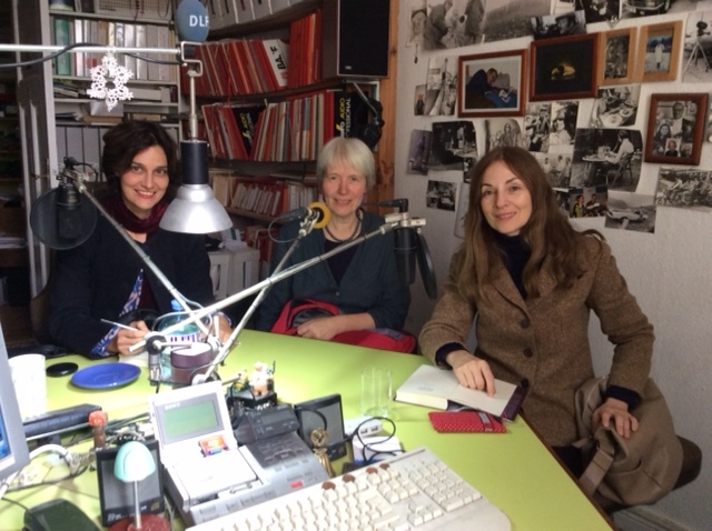 Katja Petrowskaja, Katharina Raabe und Julia Kissina (Copyright: Wolfgang Noelke)